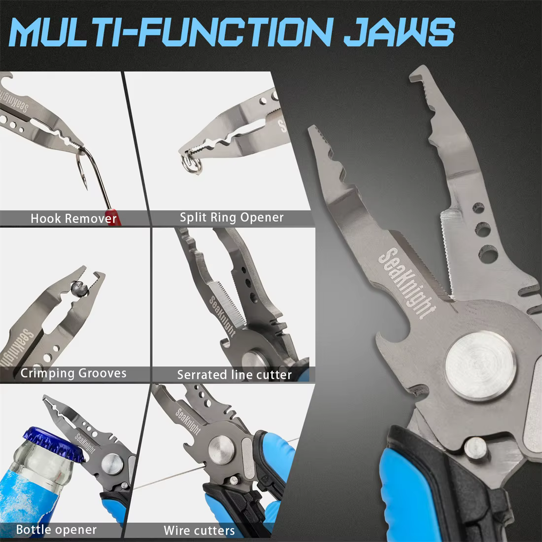 Alicates de Pesca SeaKnight SK008 – Acero Inoxidable con Titanio - imagen 4
