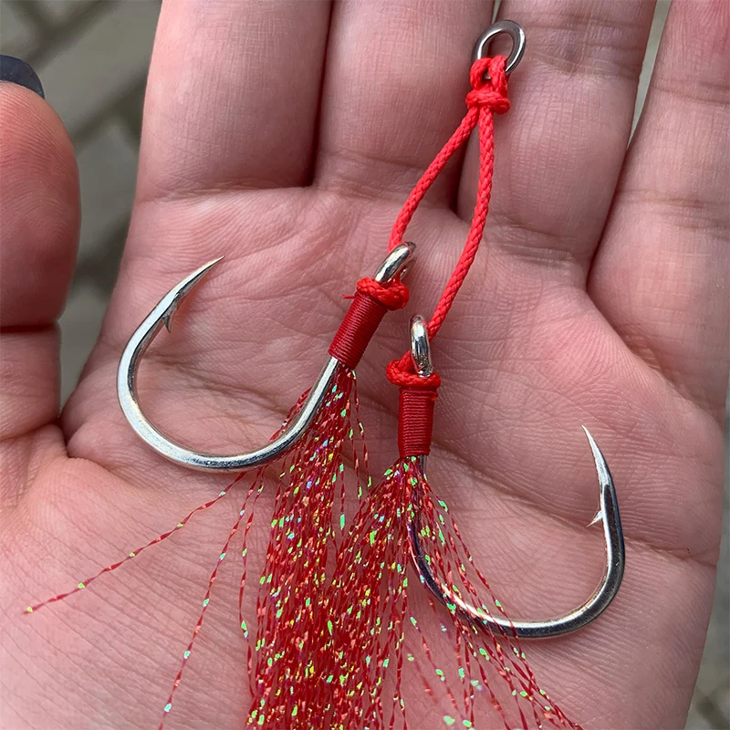 Anzuelos dobles Obsession HK021 – Acero jigging lento en mar - imagen 2