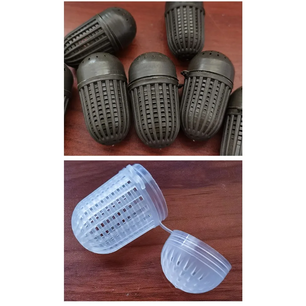 Una de las 15 bolas de cebo lista para usar