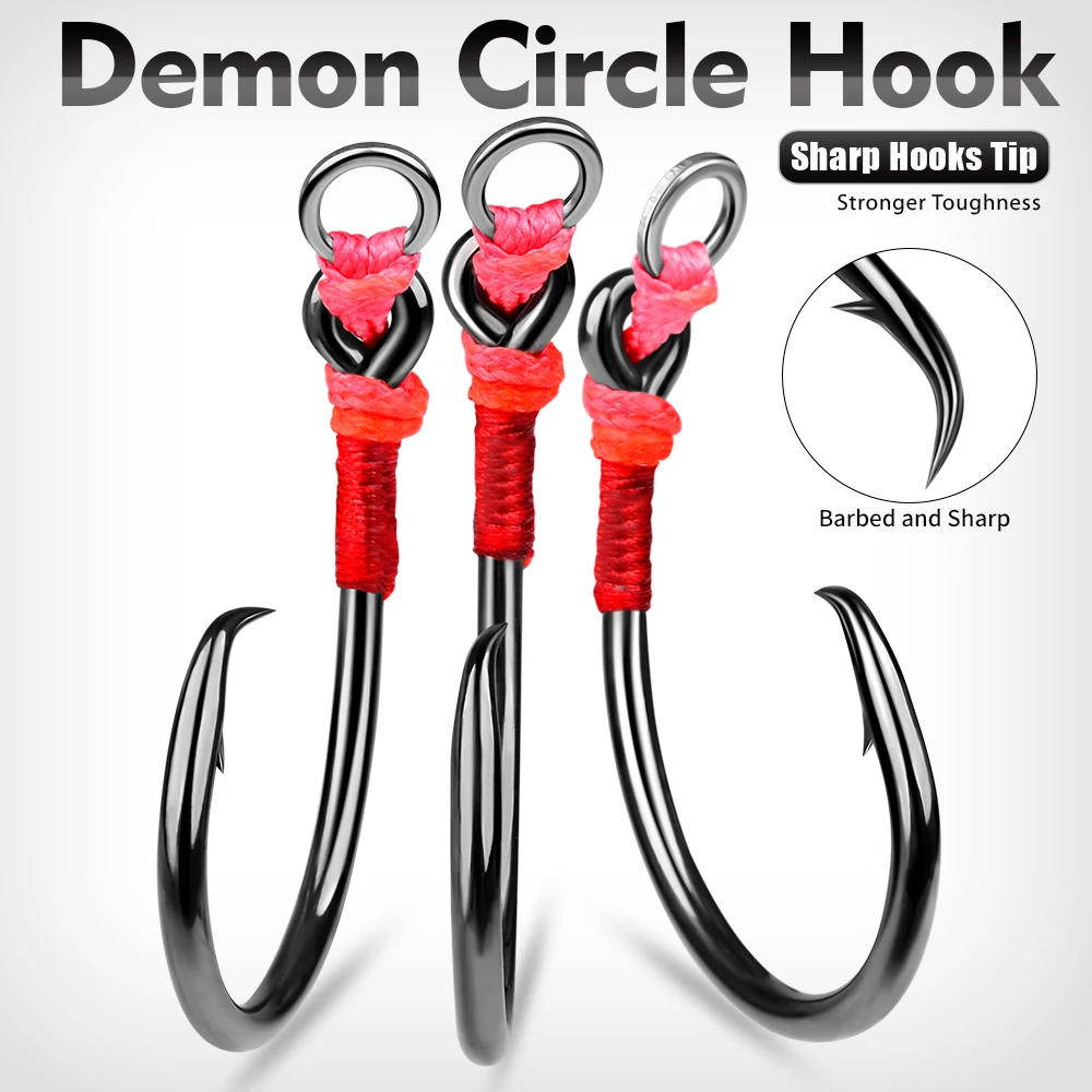 Anzuelos Suicide Demon de acero alto carbono PROBEROS – mar profundo - imagen 2