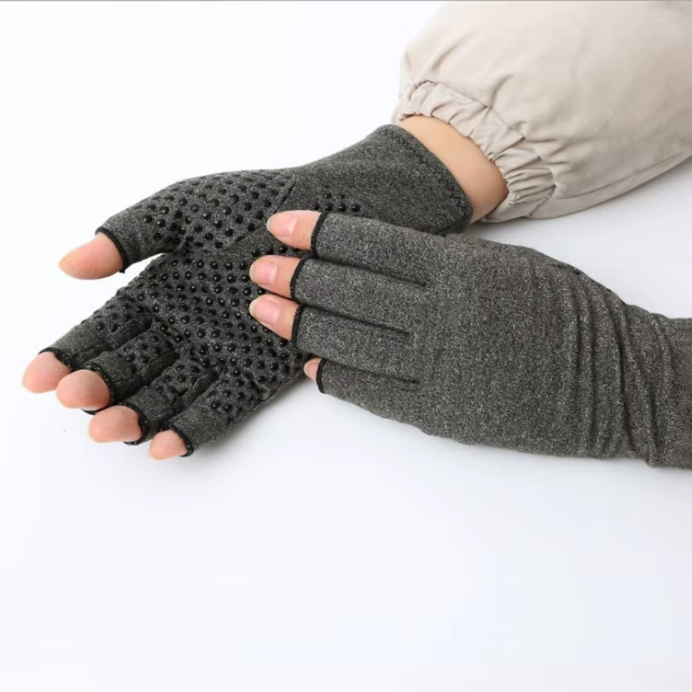 Guantes de pesca sin dedos con compresión y soporte de muñeca - imagen 4