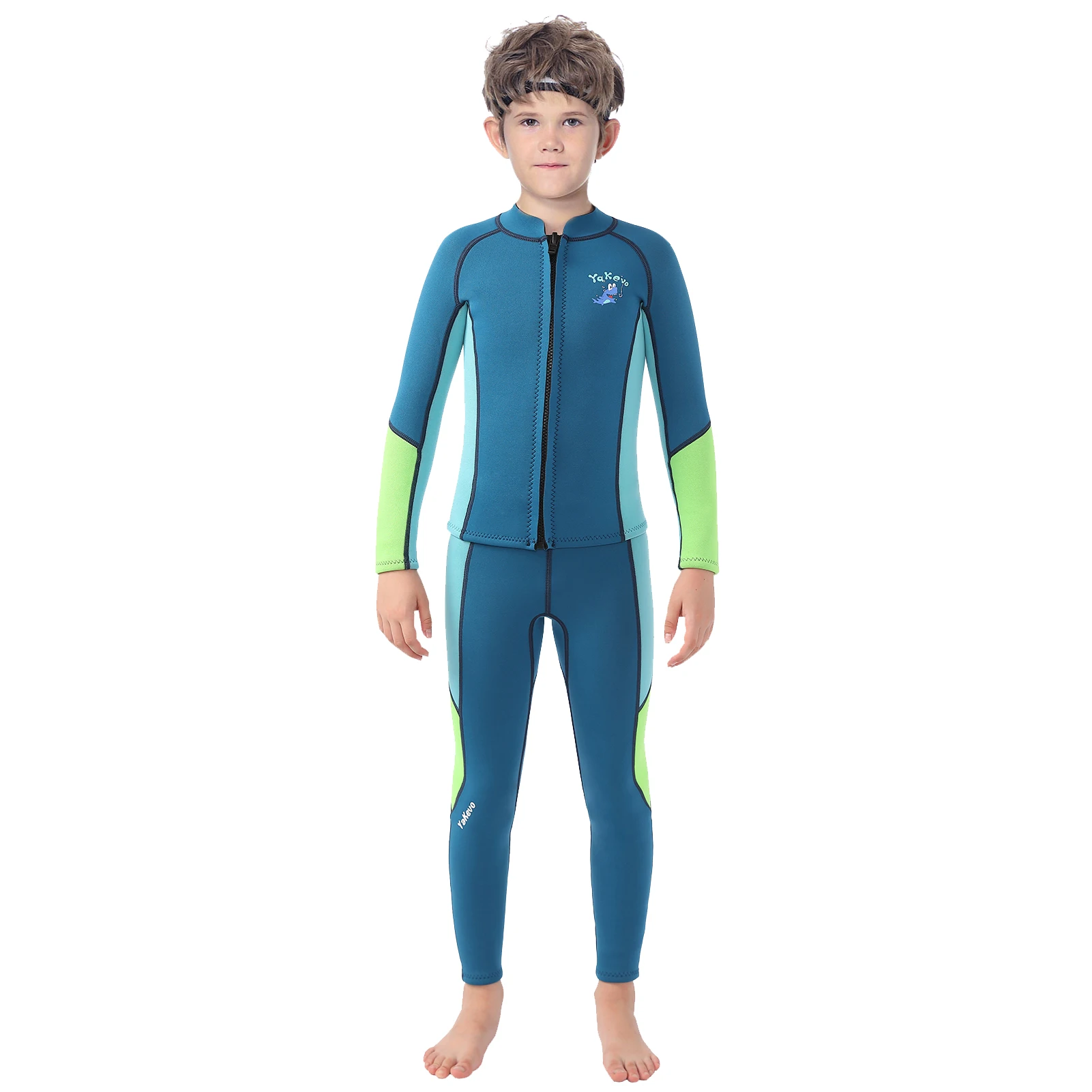 Traje térmico de snorkel cálido anti-UV para niños