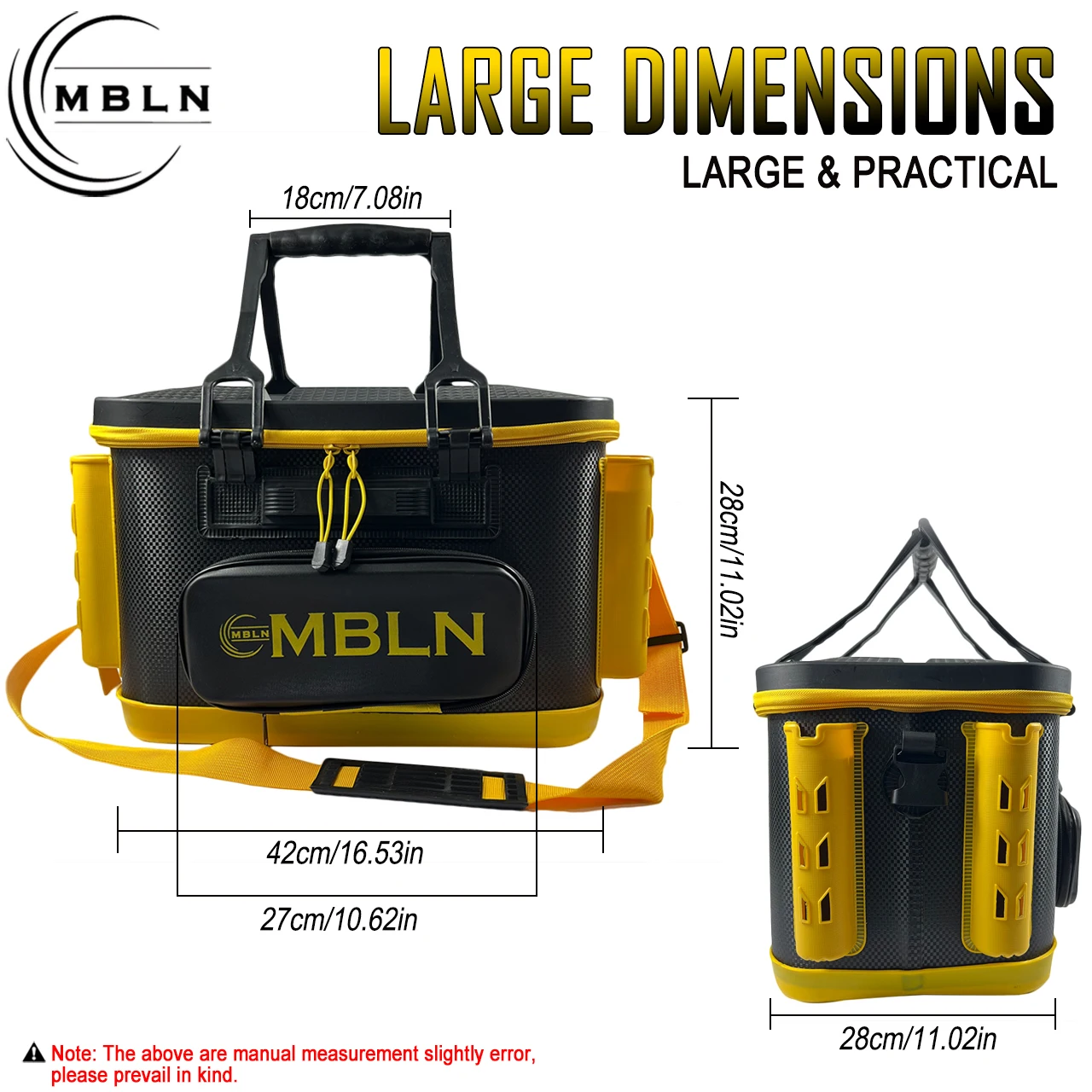 MBLN Caja de aparejos EVA gruesa – Almacenaje impermeable para pesca - imagen 3