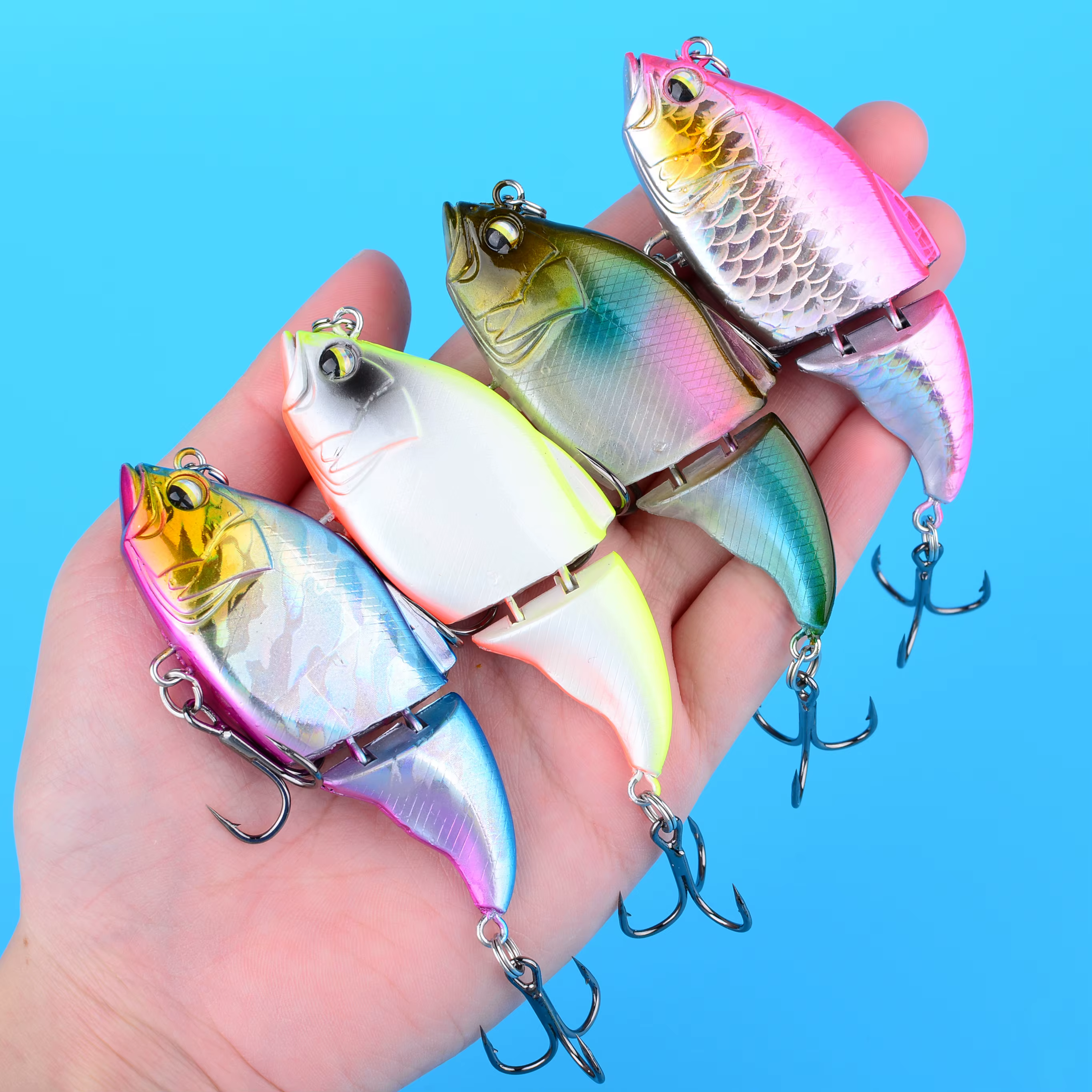 Señuelo Minnow Articulado Flotante para Lubina y Lucio - imagen 3