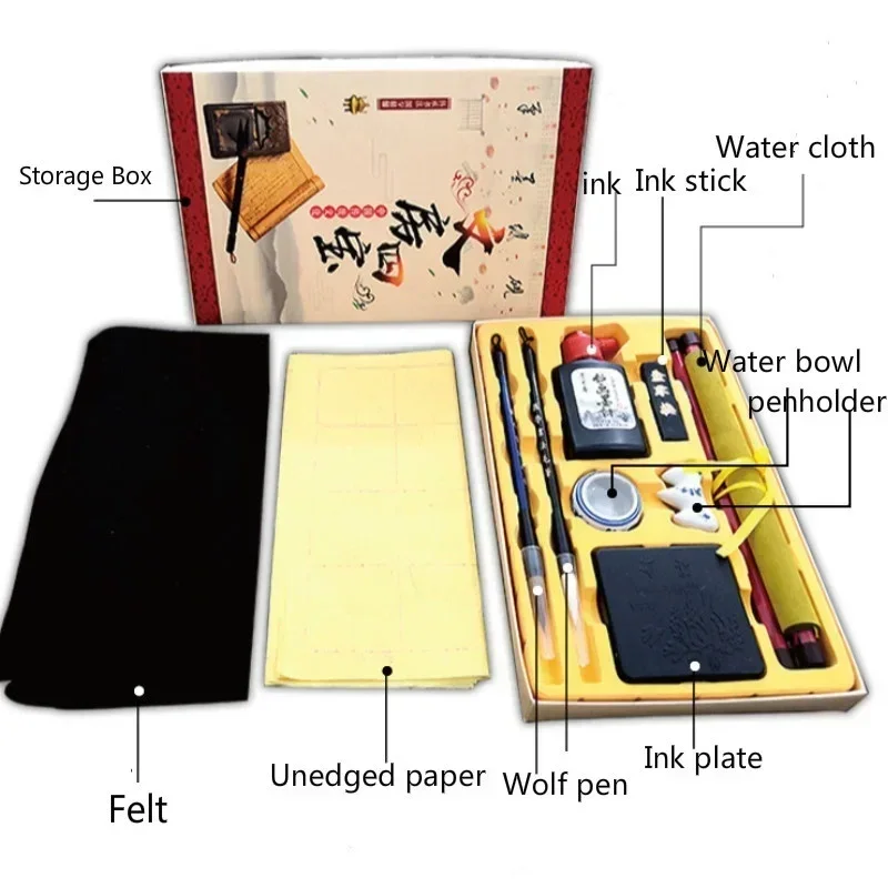 Kit de caligrafía con accesorios