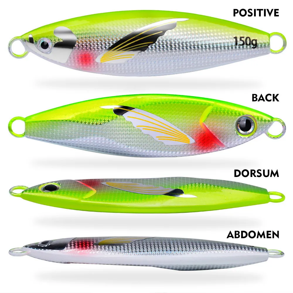 Cuchara Jig de metal Micro fregadero lento para lubina y atún - imagen 5
