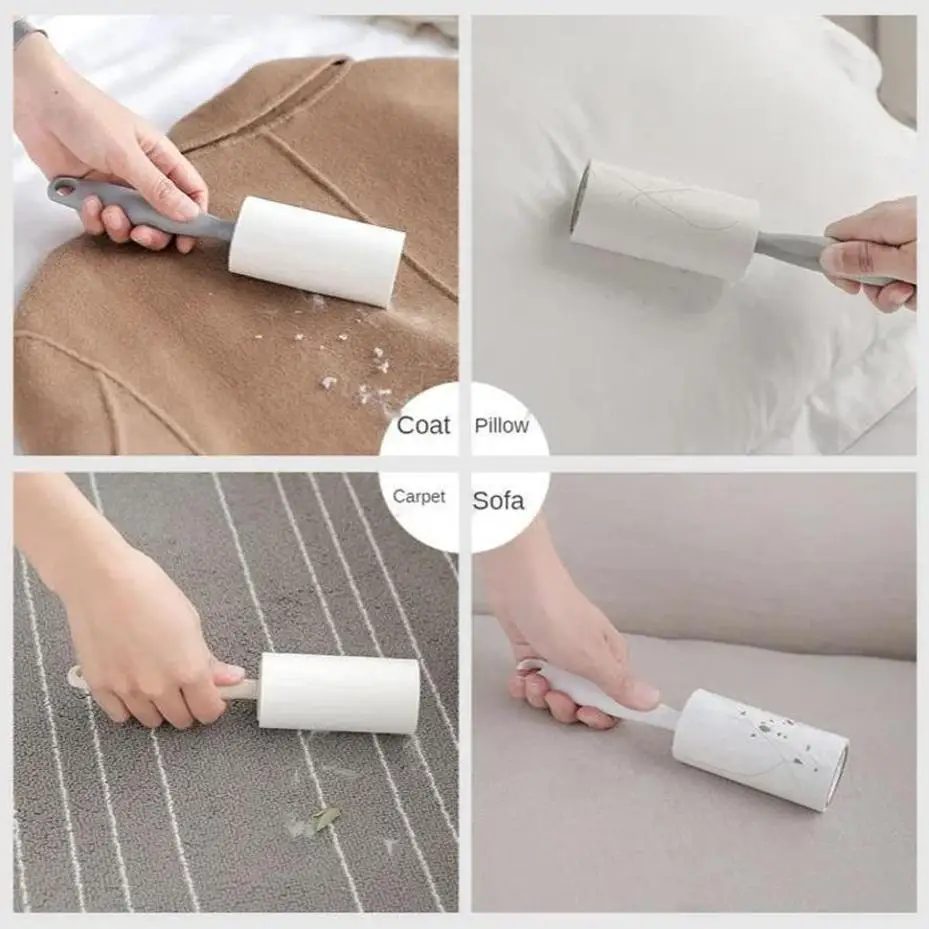 Cepillo quitapelusas portátil con papel adhesivo para ropa - imagen 5