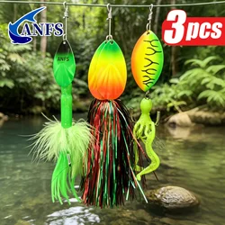 ANFS Spinner Bucktail de metal pesado – señuelo para peces grandes