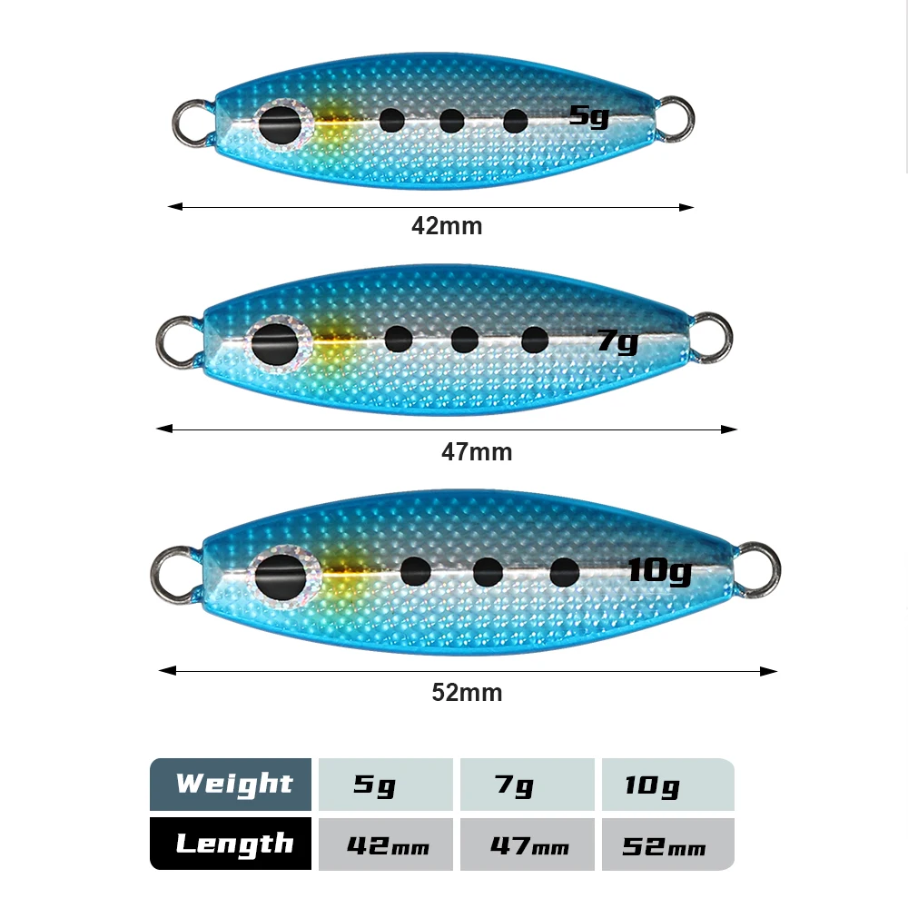 Zinc Jigging Pro Micro jig — Caída lenta para costa y roca - imagen 2