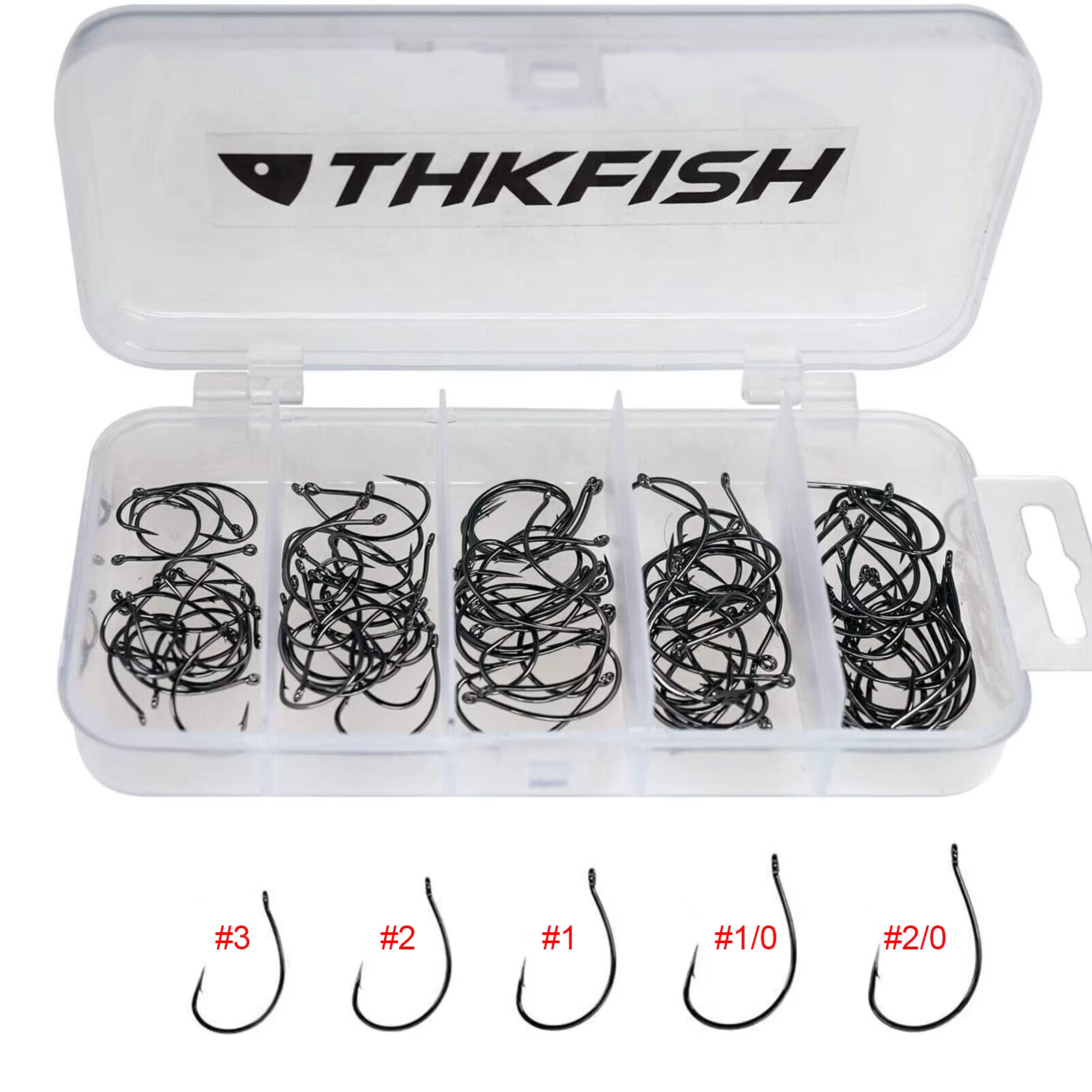 Anzuelos Wacky THKFISH #3 y 2/0 – Drop Shot para Lubina