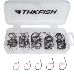 Anzuelos Wacky THKFISH #3 y 2/0 – Drop Shot para Lubina