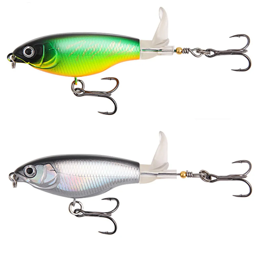 Whopper Plopper – Señuelo topwater de superficie con cola giratoria