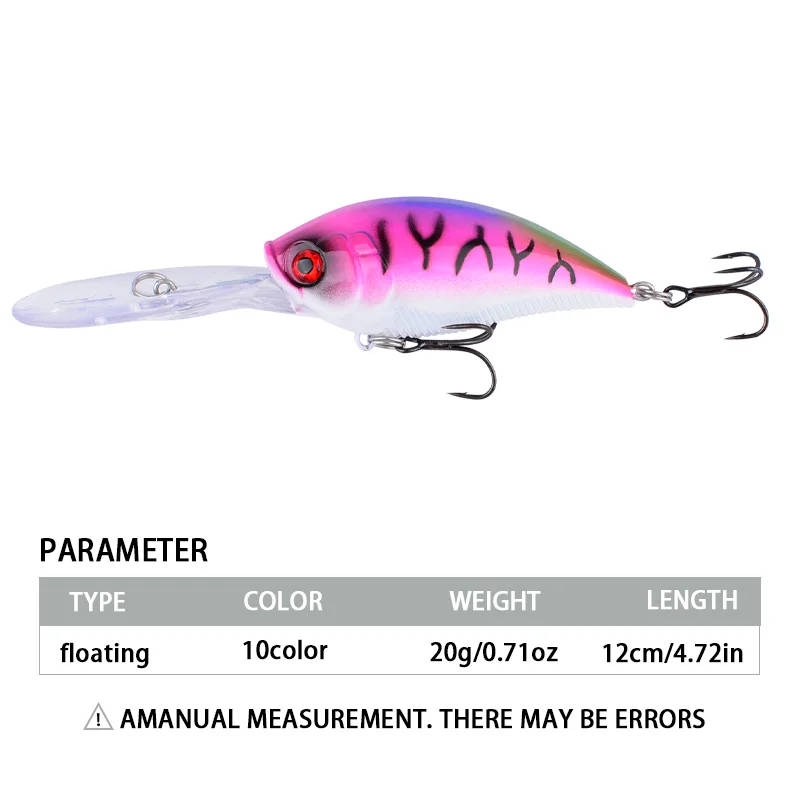 Crankbait Wobbler duro para lucio y carpa - imagen 2
