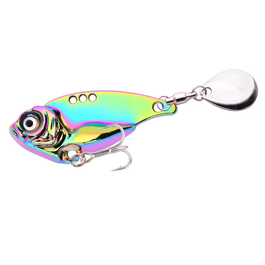 Cebo Giratorio Metal Vib Trolling para lucio y black bass