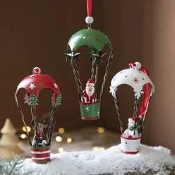 Colgante Navideño Paracaídas Globo Aerostático para Árbol