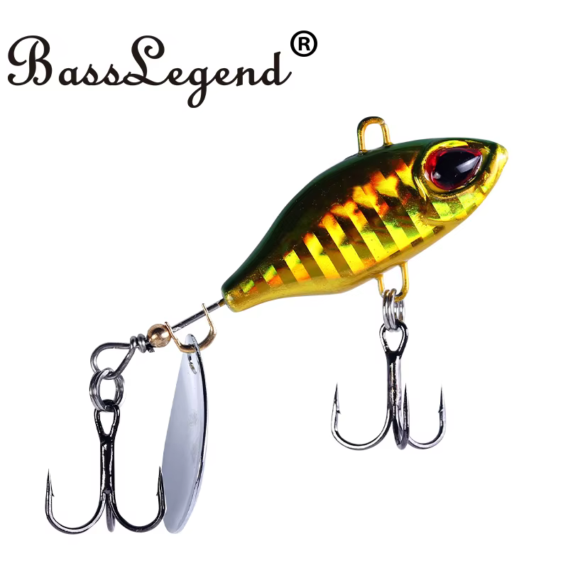 BassLegend Micro Spinnerbait Tailspin vibrante para bass y trucha - imagen 3