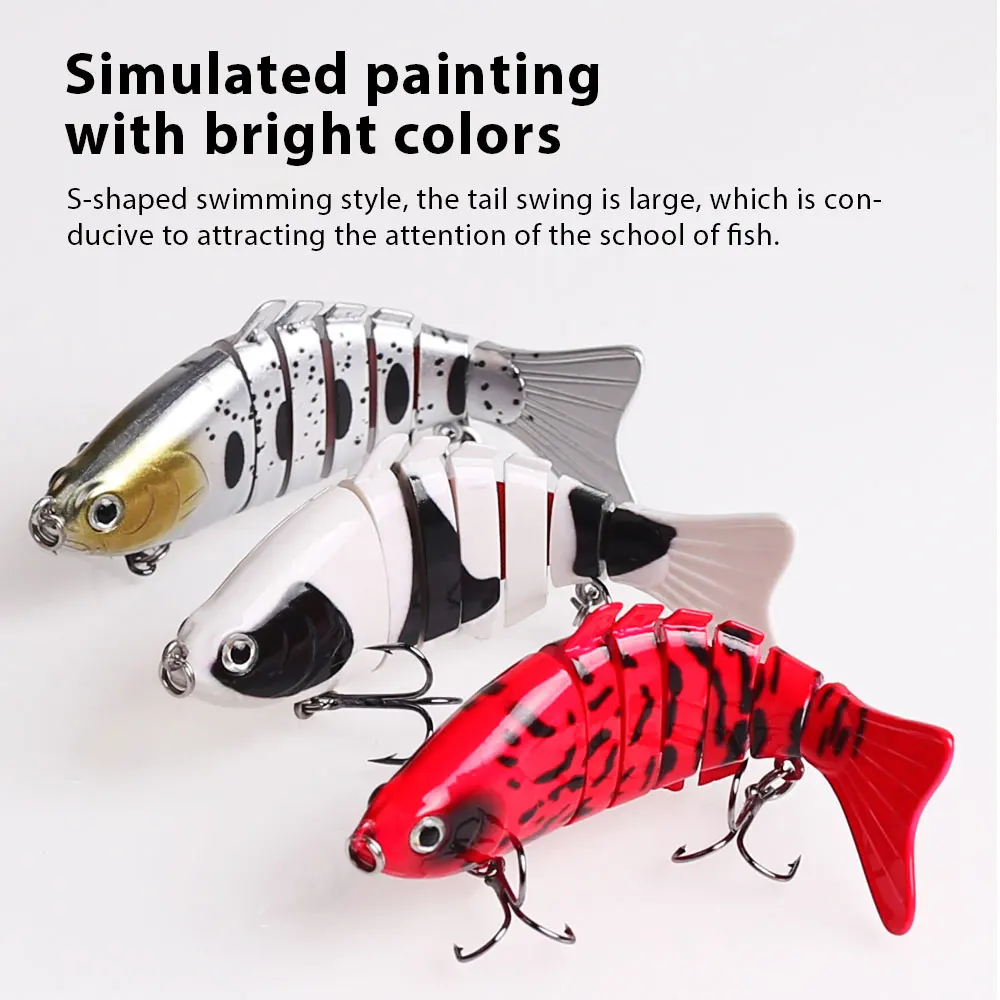 Señuelo swimbait Hanlin multiarticulado hundimiento lento para lubina - imagen 3