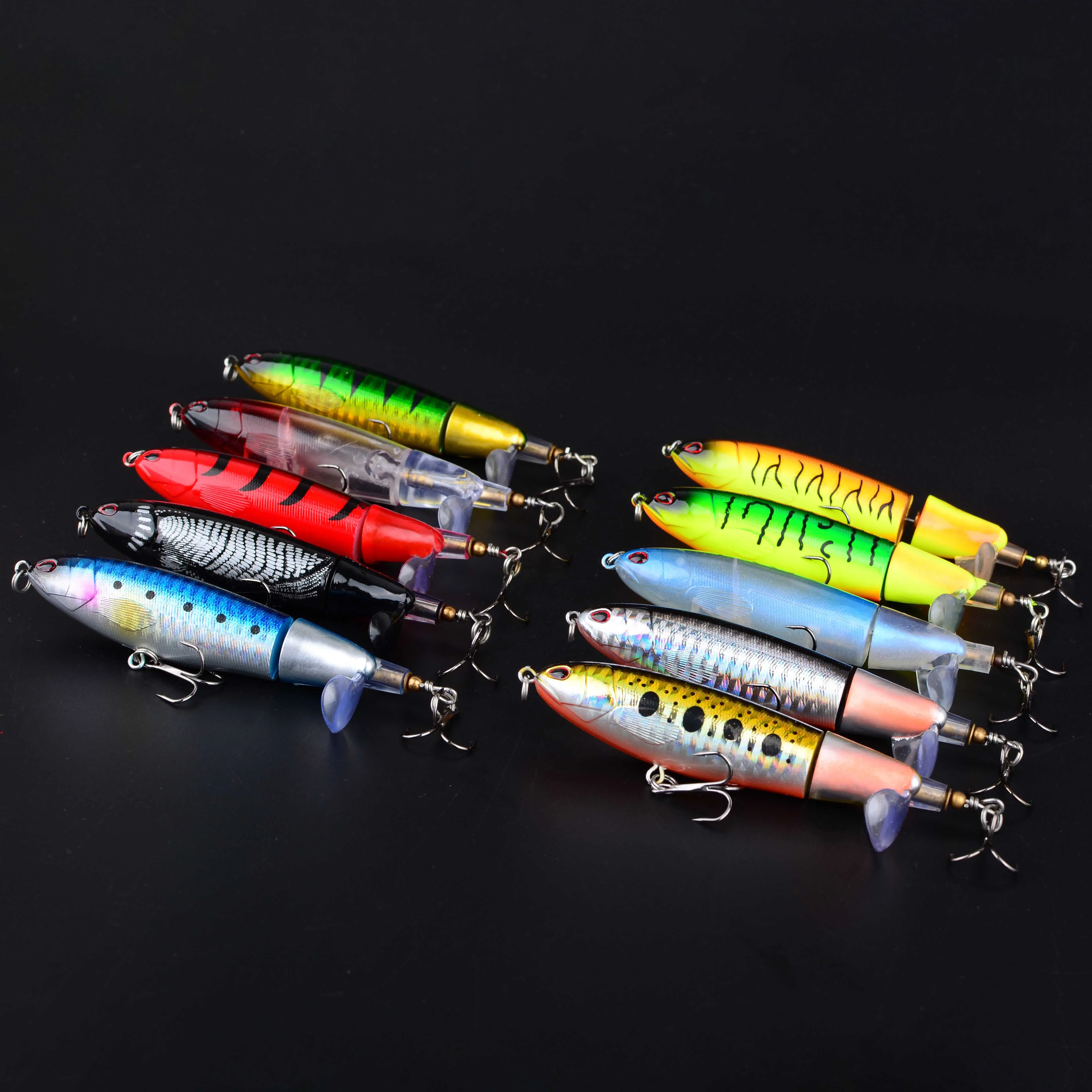 Señuelo Popper de superficie giratorio – artificial de pesca - imagen 4