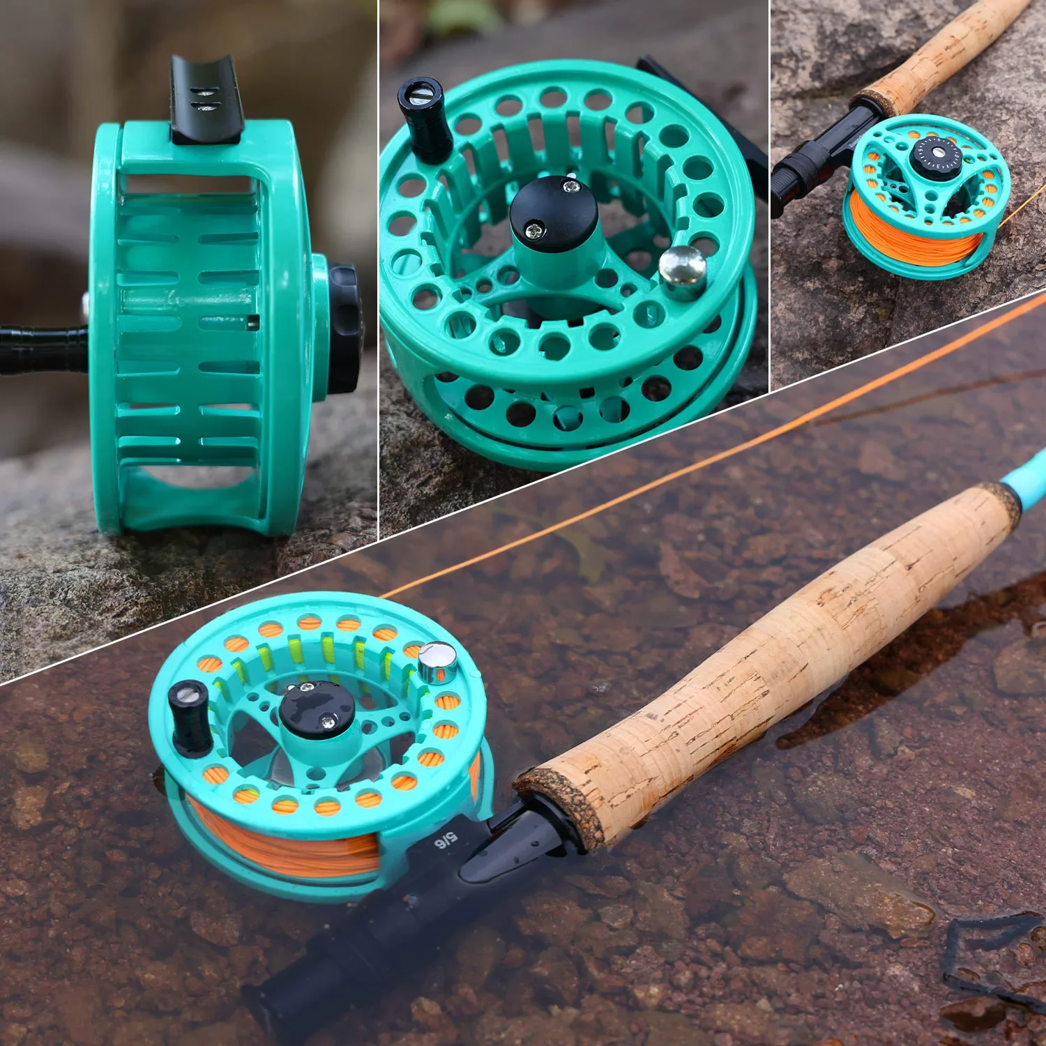 Carrete Mosca Sougayilang 5/6-7/8 – Aluminio fundido 11kg arrastre - imagen 4