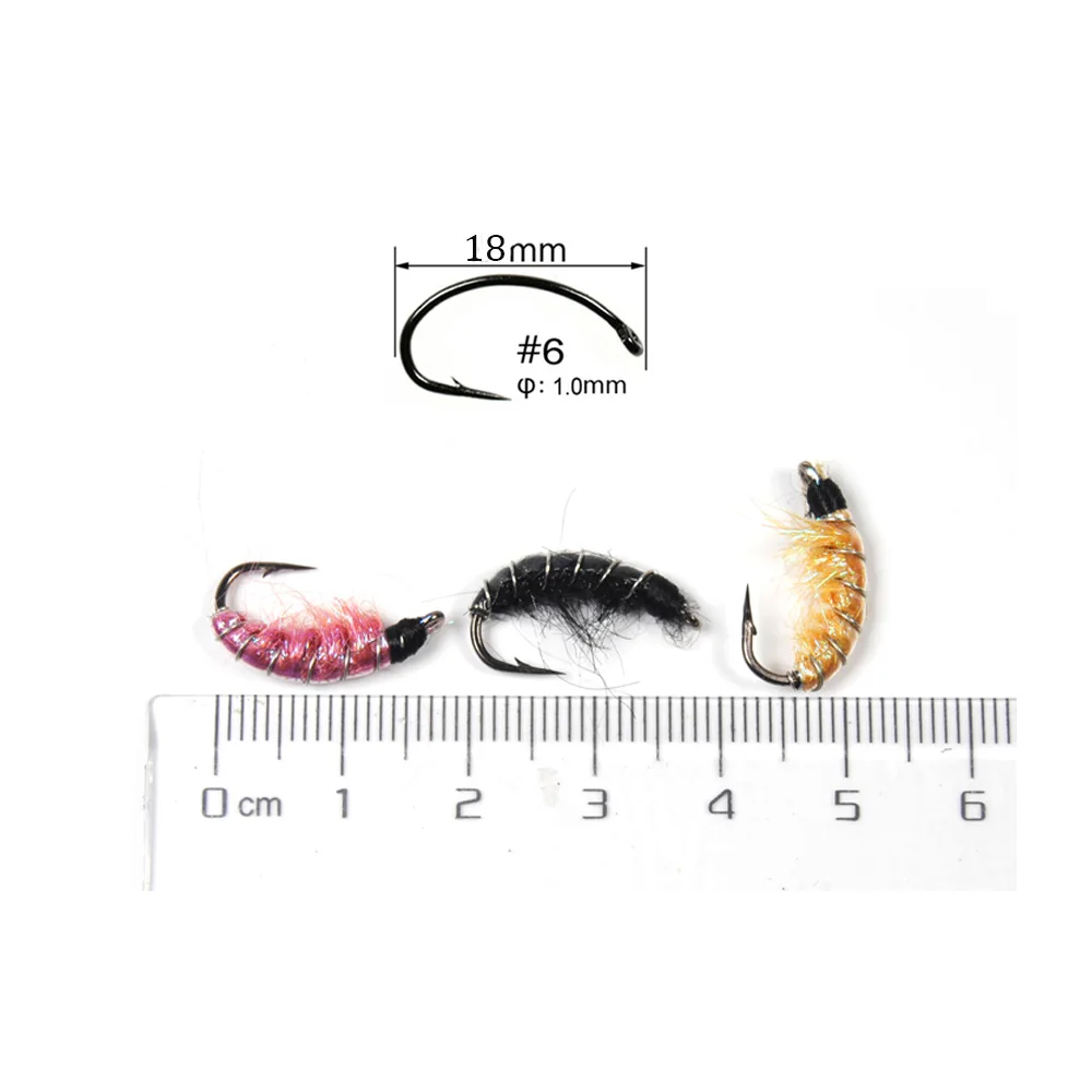 Vtwins señuelos de pesca con mosca para trucha y cebo camarón - imagen 2