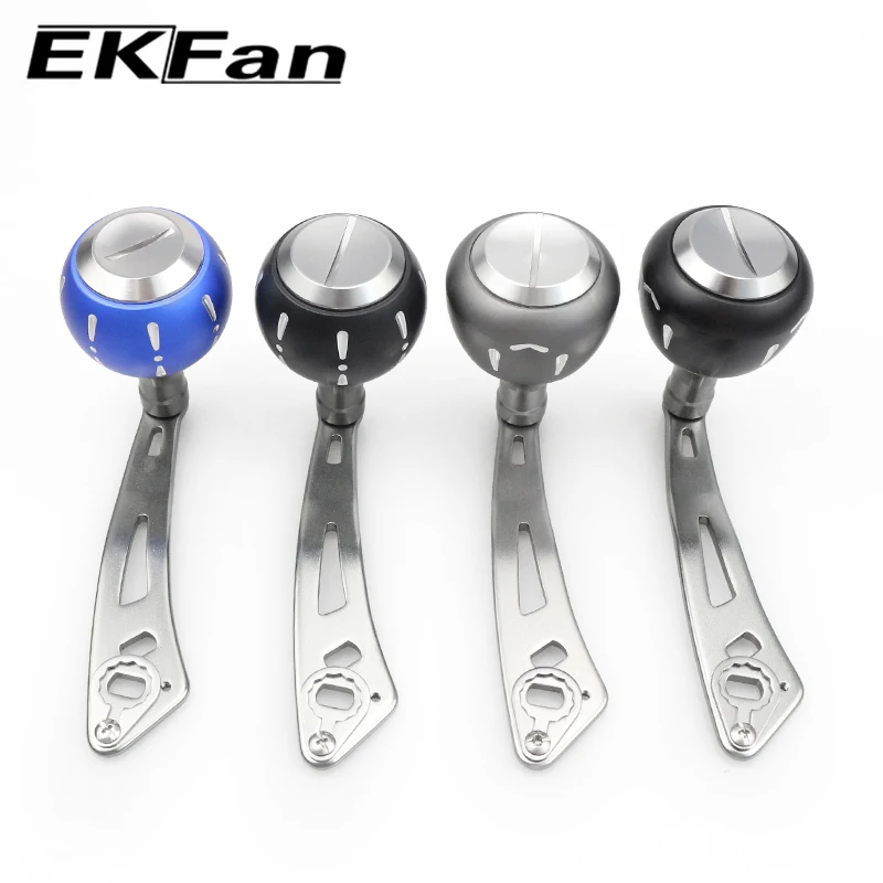 Manivela de carrete baitcasting EKFan de aluminio con doble orificio - imagen 2