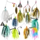 FREE FISHER señuelos giratorios para trucha con faldas y cuchillas - imagen 2