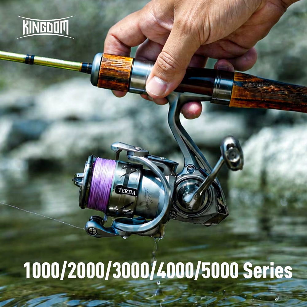 Carrete Spinning Kingdom Tertia 5.2:1 – 15 kg Arrastre y 9 Rodamientos - imagen 2