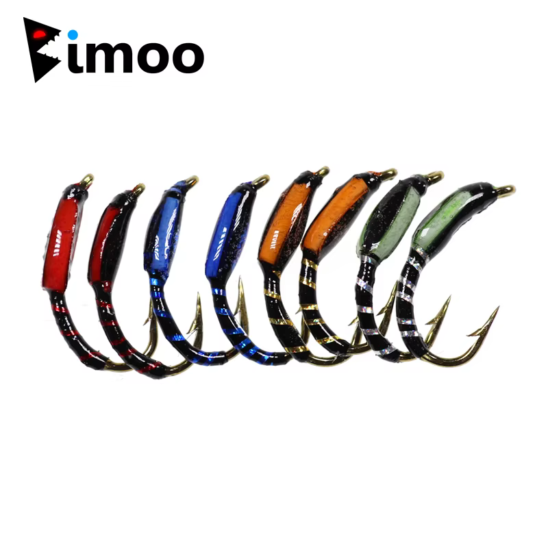 Bimoo Mosca Ninfa Zumbador para Trucha – Señuelo Sabiki Multicolor