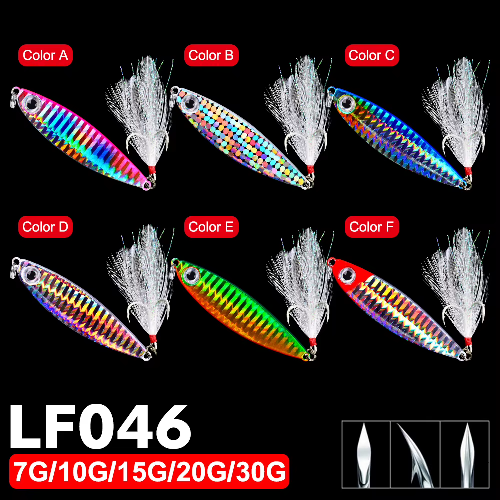 Señuelos Jig Head Proberos 7-30G Ojos 3D Anzuelos Dobles - imagen 3
