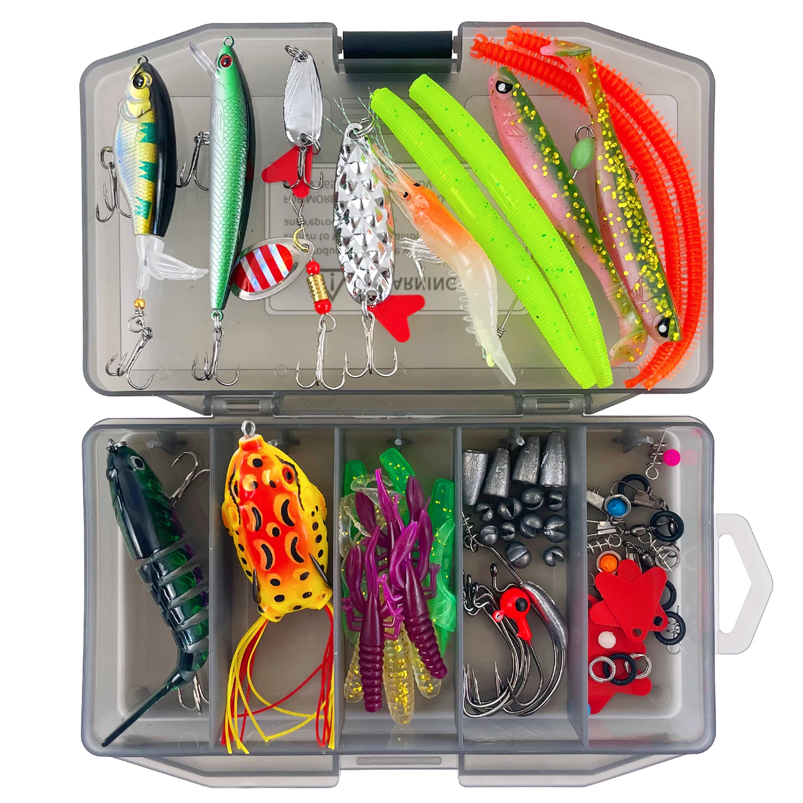 Kit de señuelos en caja de aparejos