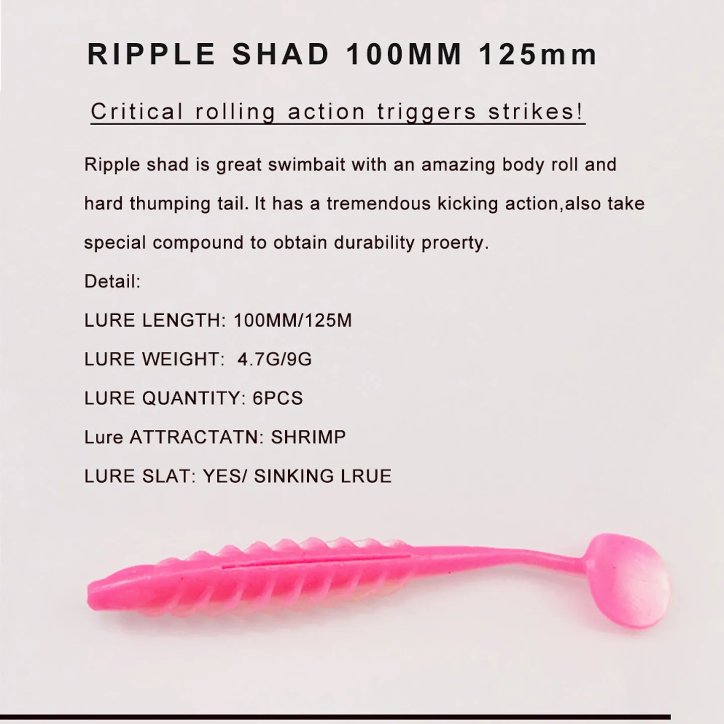 ESFISHING Ripple Shad swimbait para lucio - imagen 5
