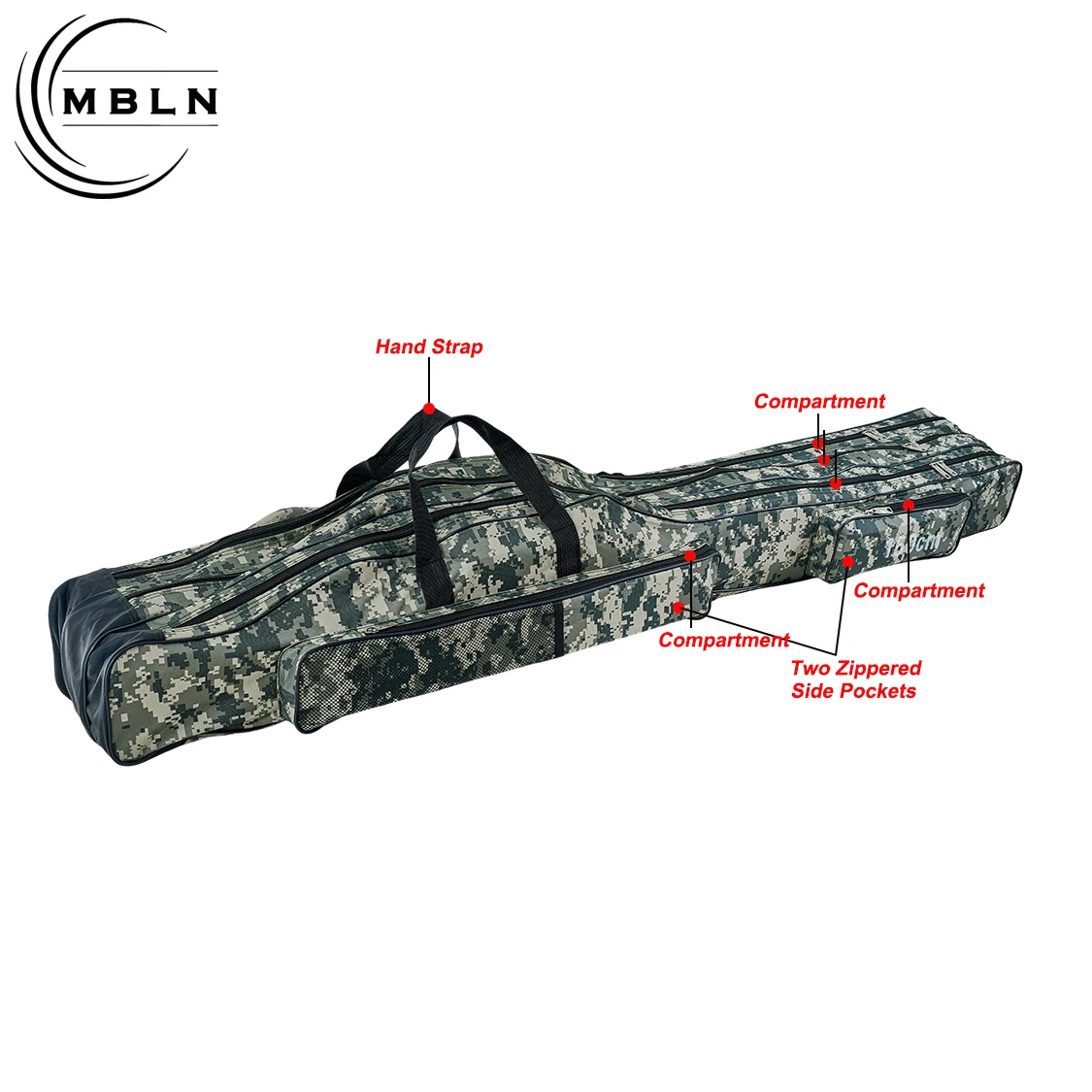 Bolsa plegable camuflaje urbano para caña de pescar - imagen 3