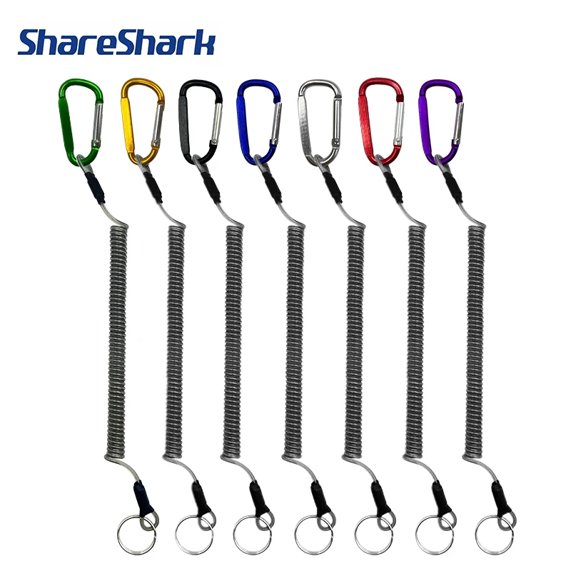 ShareShark cordón de seguridad con mosquetón anticaídas para pesca