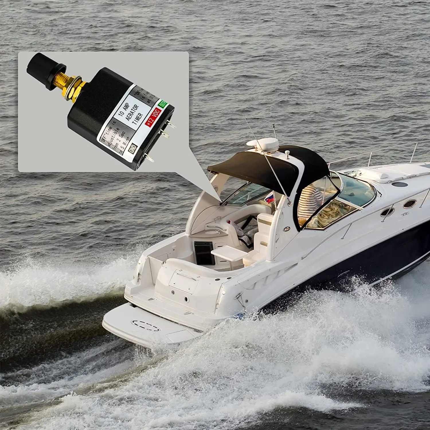 Aireador Livewell 12V con temporizador ajustable - imagen 3