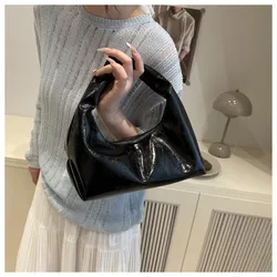 Bolsos bandolera vintage de cuero PU para mujer, color sólido