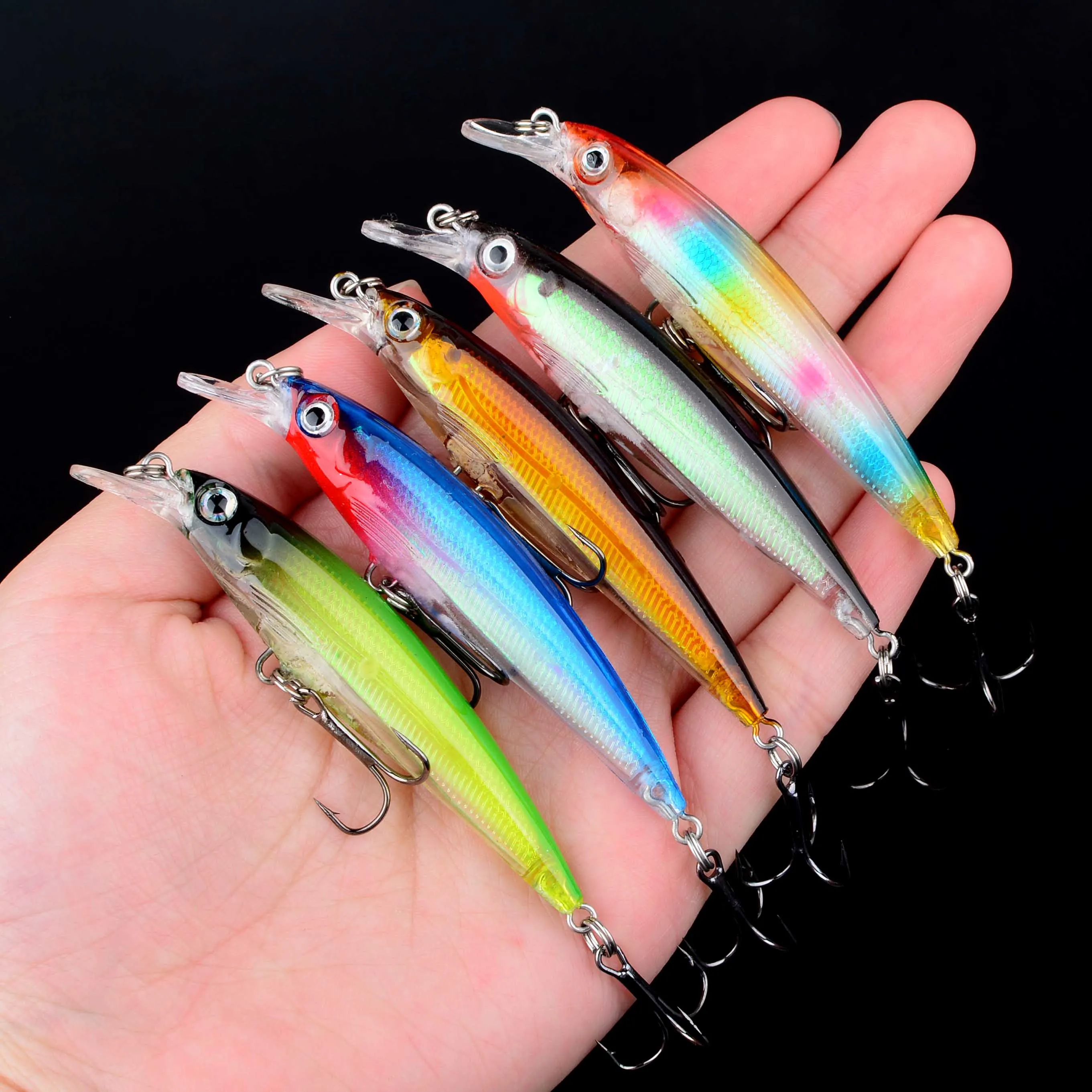 Crankbait minnow suspendido y oscilante con láser para lucio y lubina - imagen 3