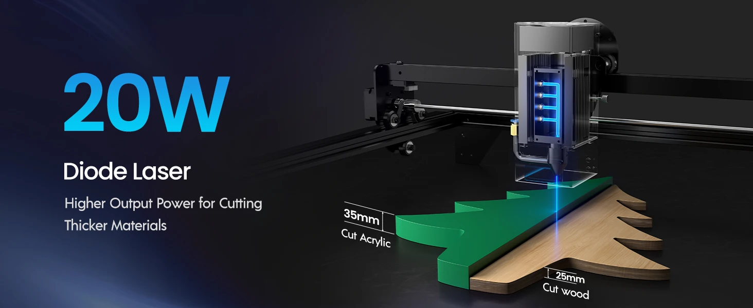 Ejemplo de grabado sobre madera con el RAY5 20W