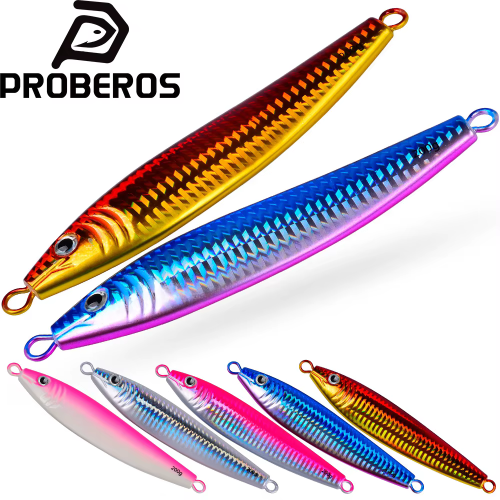 Señuelo de Jigging Proberos 20-200g – Metal duro luminoso para lubina en profundidad - imagen 2