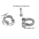 Hebilla de paracord en acero inoxidable para camping y exterior - imagen 4