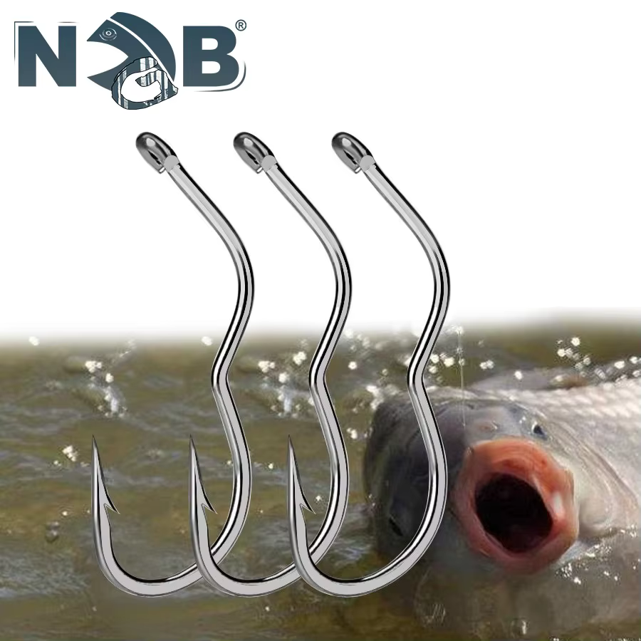 Anzuelo Carpa NGB - Acero alto carbono con tapón automático #6-13 - imagen 4