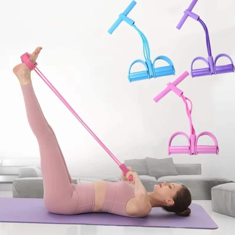 Pedales de yoga multifunción con cuerda de tensión y bandas de látex - imagen 4