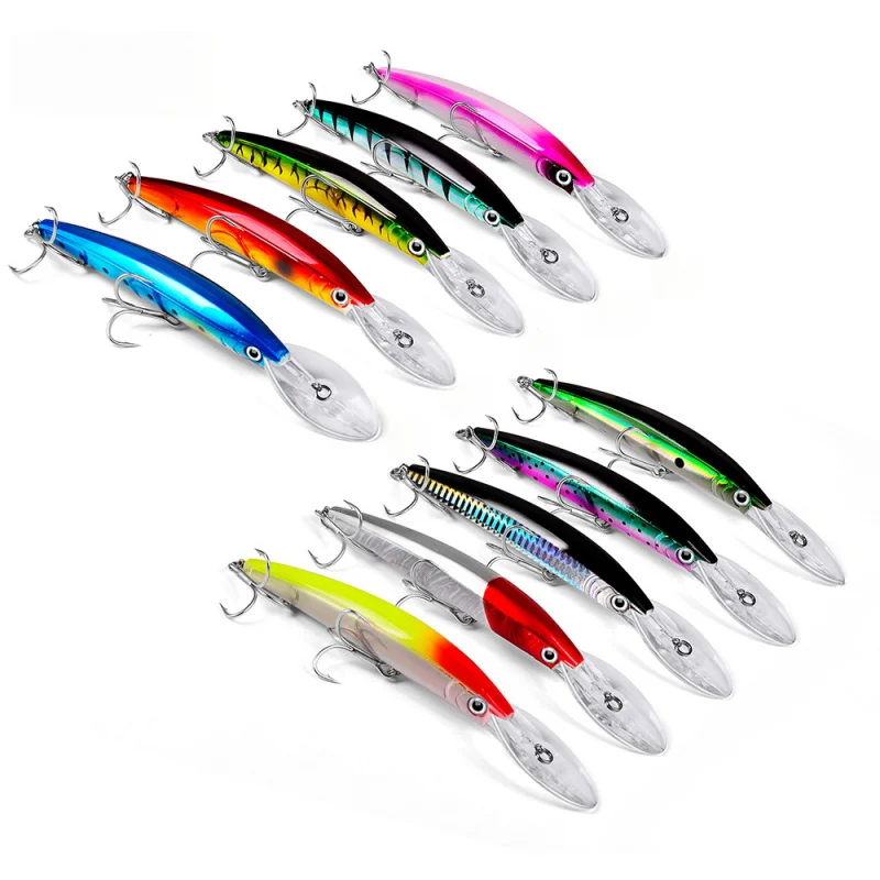 PRO BEROS Minnow señuelo para mar de plástico rígido - imagen 4