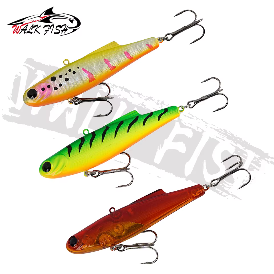 Walk Fish Wobbler eficaz para lubina y lucio con anzuelos triples - imagen 2