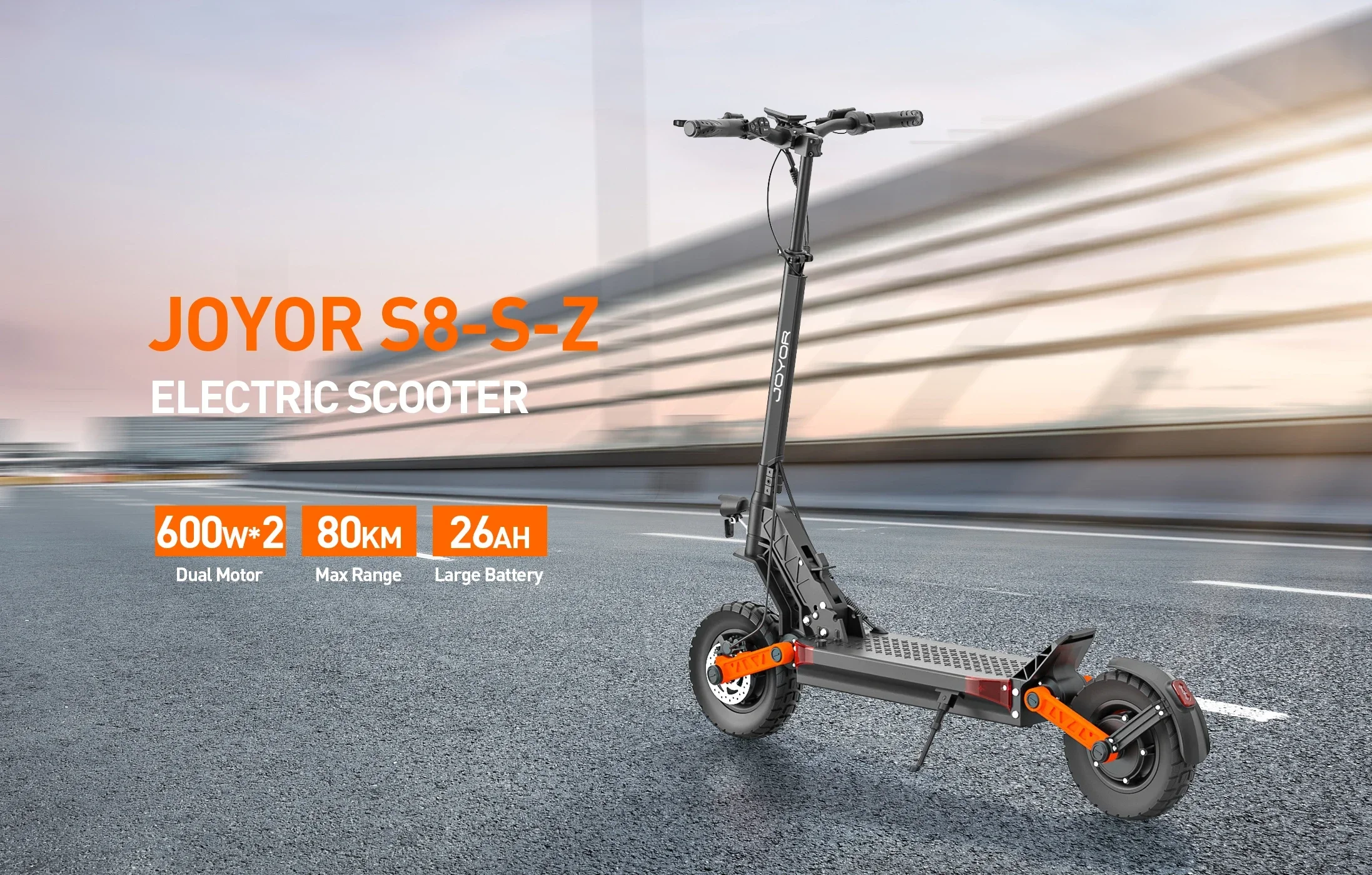 Scooter eléctrico JOYOR S8-S-Z vista lateral