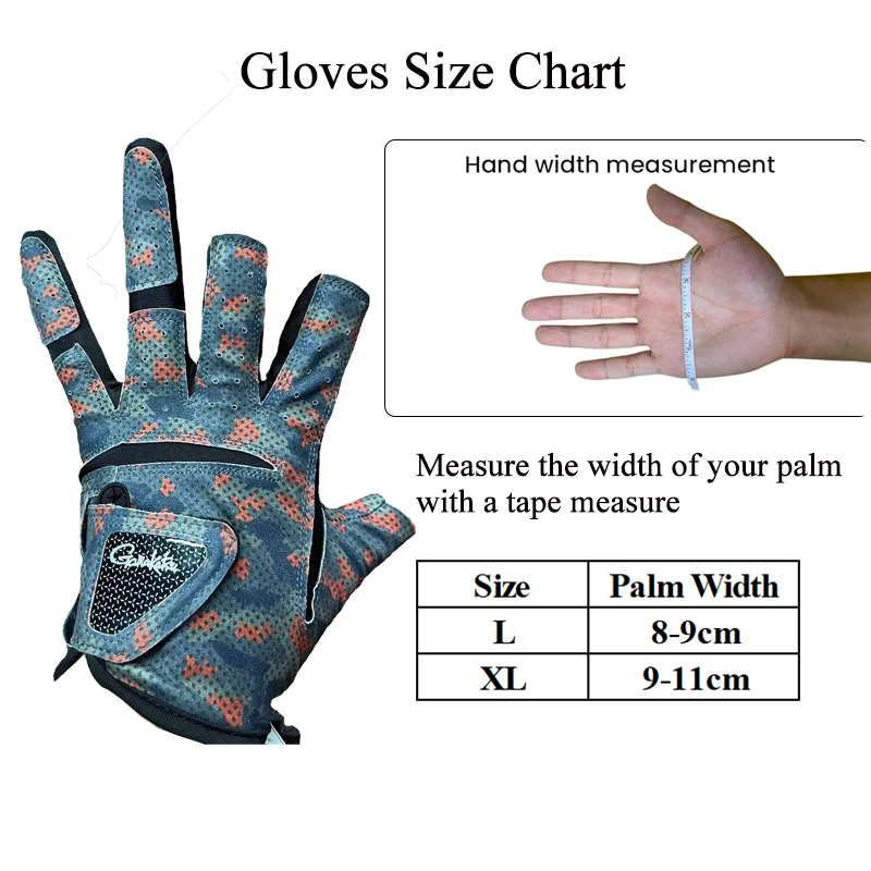 Guantes de Pesca Gamakatsu 3 Dedos – Antideslizantes y Transpirables - imagen 2
