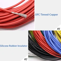 Cable eléctrico UL3135 de silicona, cobre estañado, alta temperatura