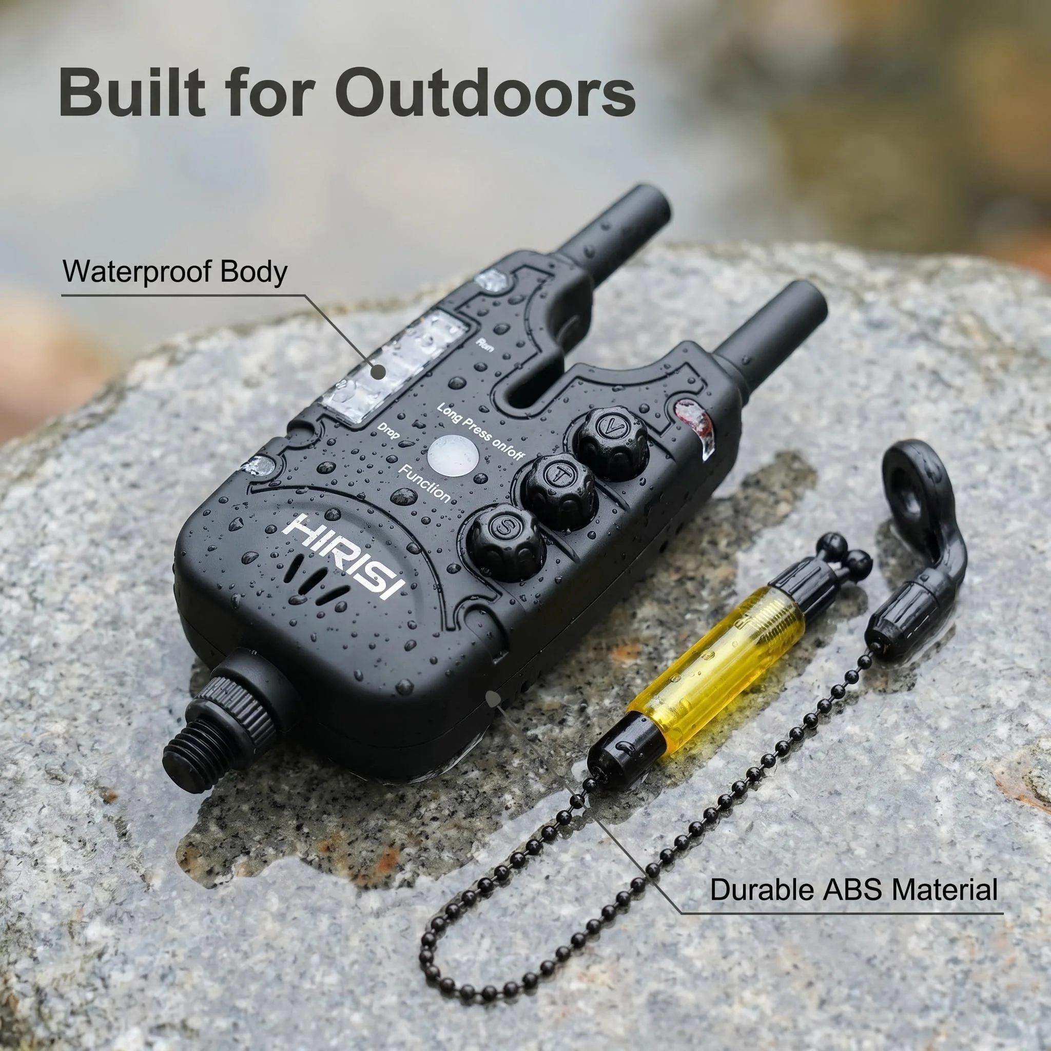 Alarmas de Pesca Hirisi con indicadores LED y resistencia al agua - imagen 2