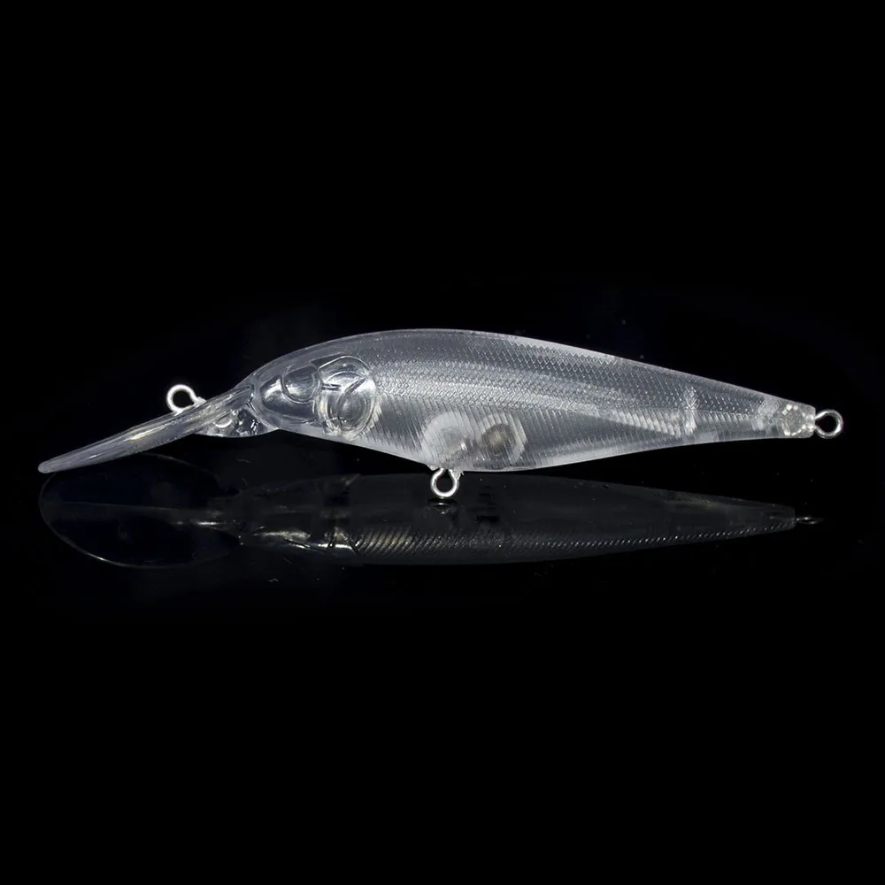 Señuelo flotante Countbass 80mm – Pezón flotante wobbler blanco sin pintar - imagen 5
