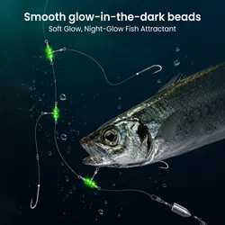 FishTrip eslabones giratorios 3 vías con cuentas luminosas
