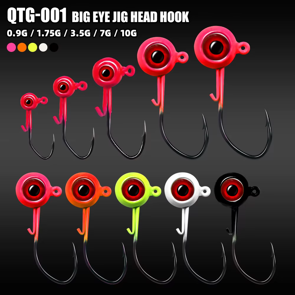 Anzuelos Jig Head ZYZHE resistentes para vinilo de agua dulce - imagen 5